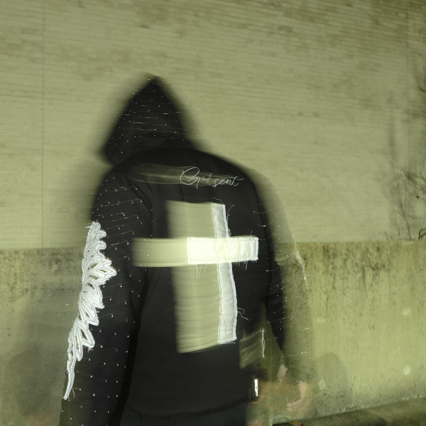 “GOD’S CHILD” RHINESTONE HOODIE
