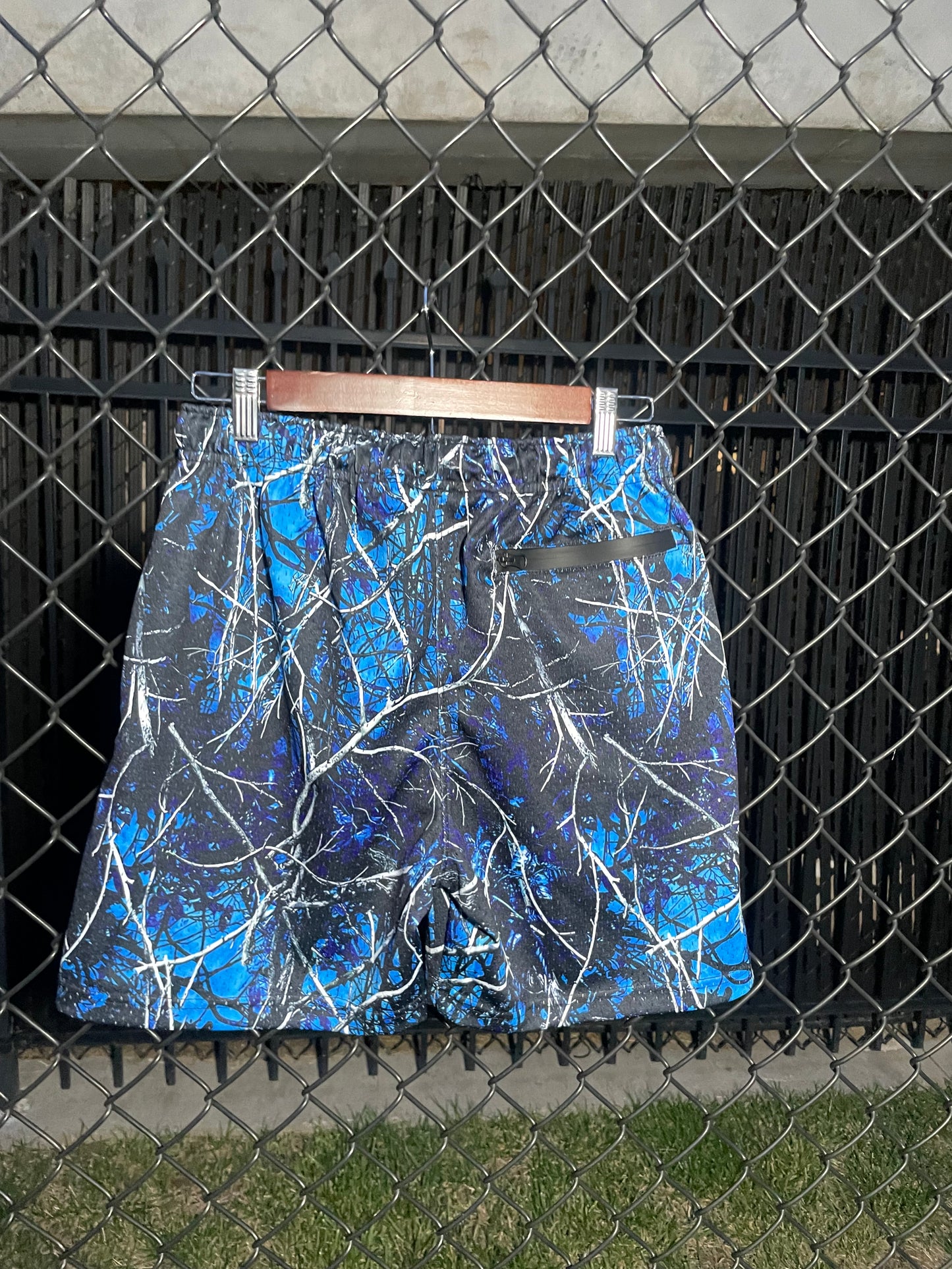 Blue Camo Motion Athletics Varsity Mesh Shorts